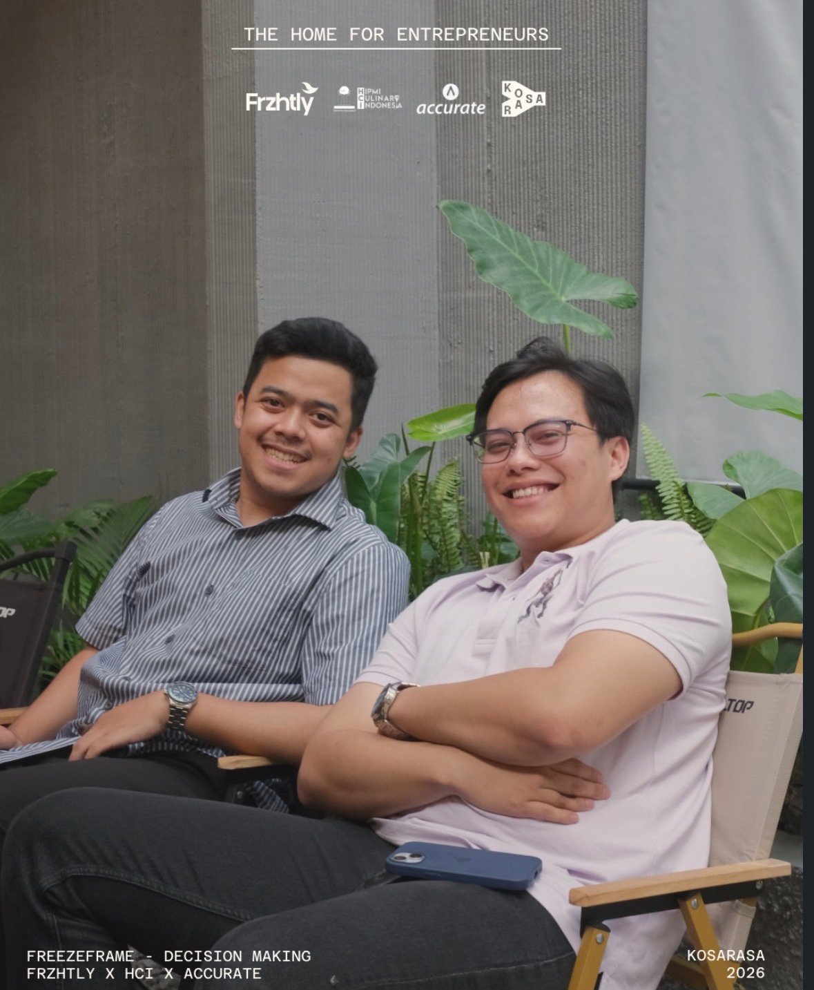 Founders listening during FreezeFrame